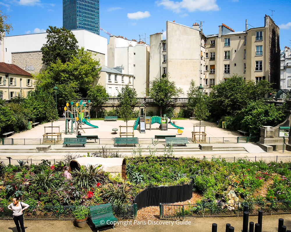 Paris - Square Capitan playground and garden