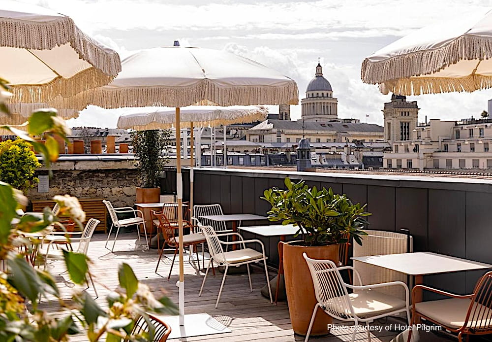 View from Hotel Pilgrim's rooftop terrace; photo courtesy of Hotel Pilgrim 