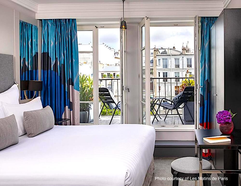 Guestroom with terrace at Les Matins de Paris