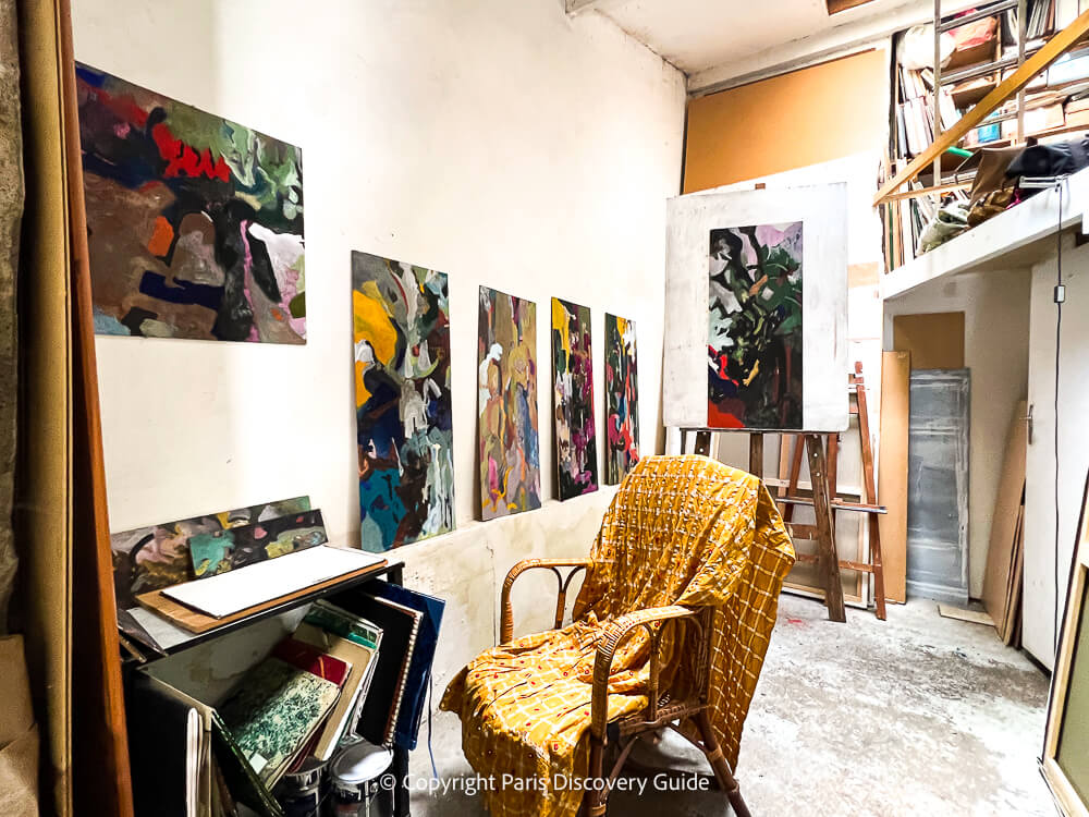 Open Studio in Paris's Belleville neighborhood