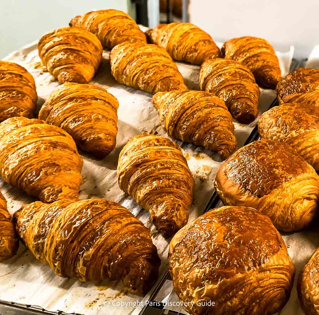 Photo of croissants and pains aux chocolat from a class we recently took