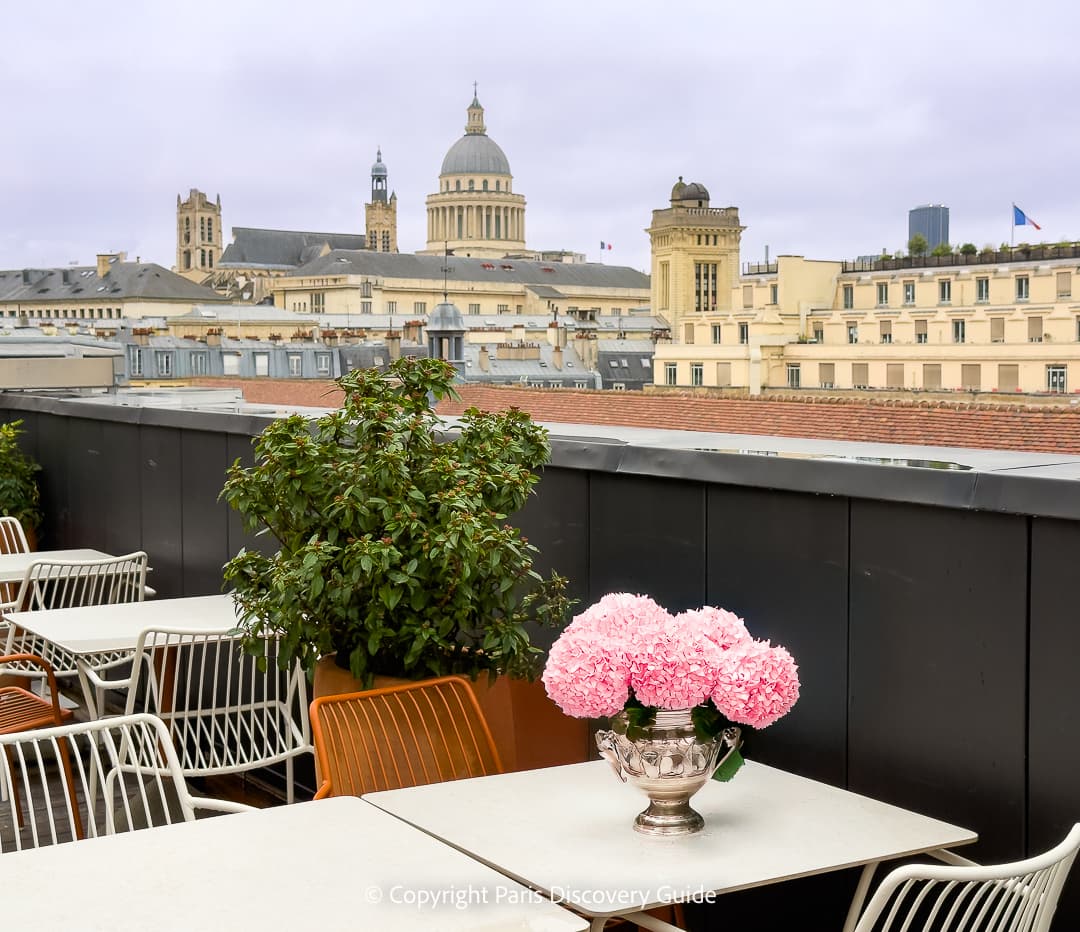 View from Hotel Pilgrim's rooftop terrace