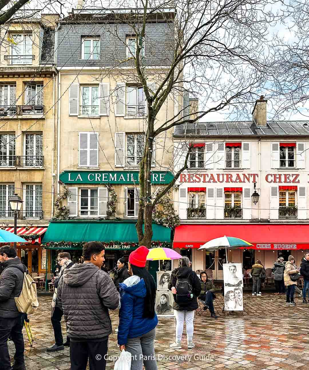 Blue skies in Saint Germain in December about 1 minute after a shower