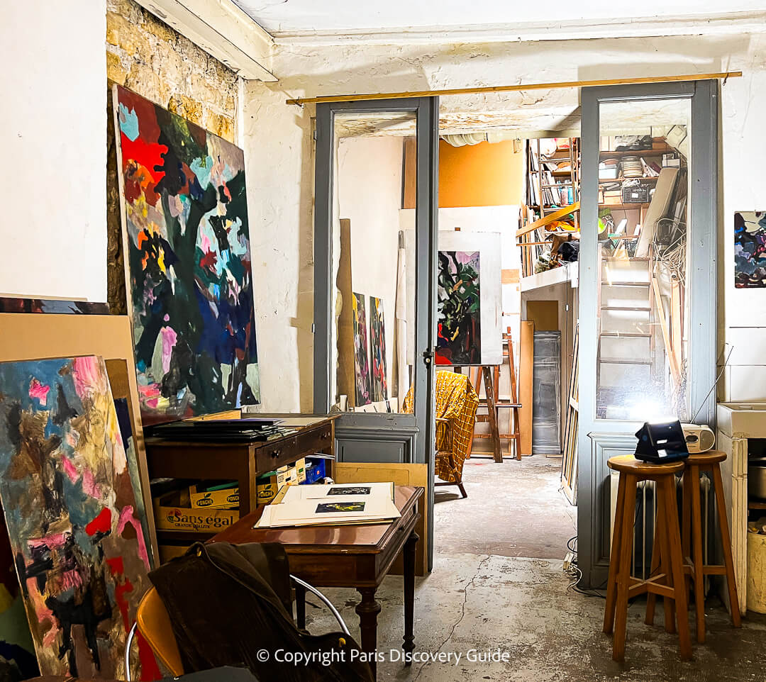 Open Studio in Paris's Belleville neighborhood