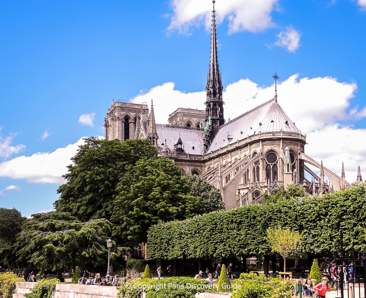 Notre Dame Cathedral on a sunny May morning