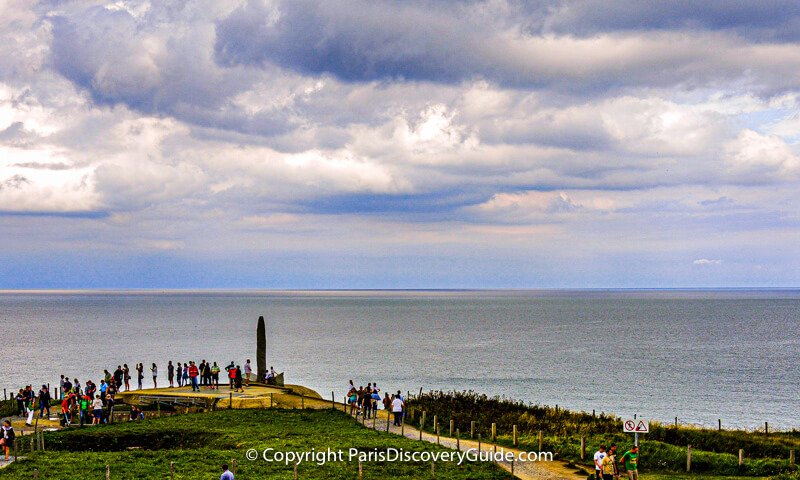 Pointe du Hoc Ranger Monument overlooking Omaha Beach, France