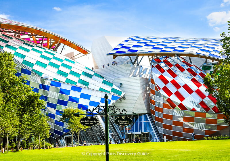 Installation by Daniel Buren at Louis Vuitton Foundation