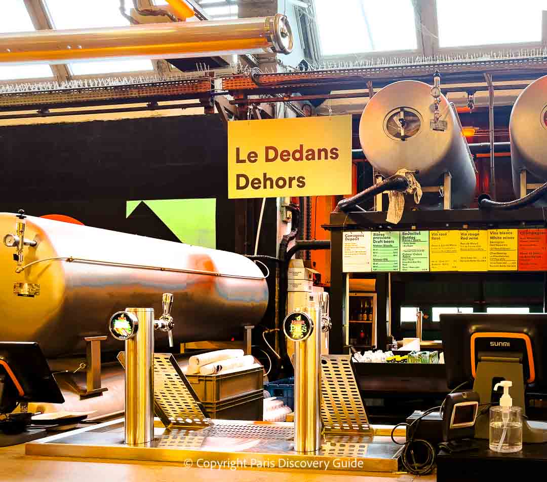 The bar at Ground Control, Paris Beer Fest venue