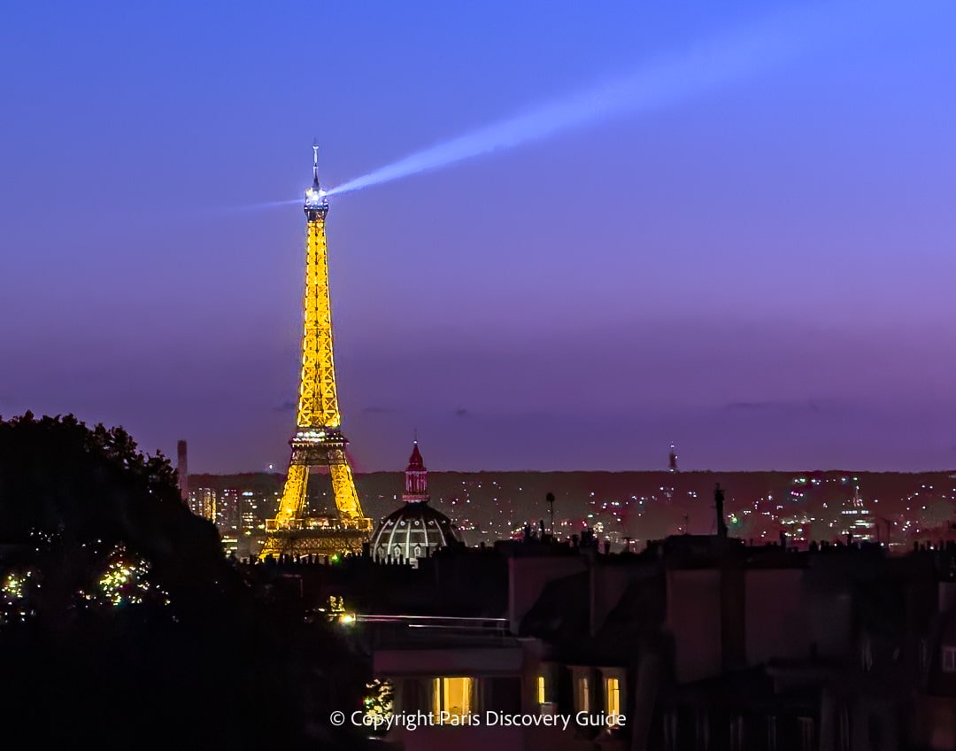 Paris skyline view from Terrass' Hotel