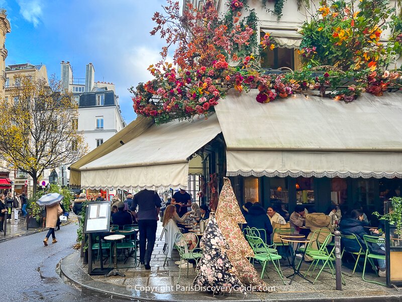 Blue skies in Saint Germain in December about 1 minute after a shower