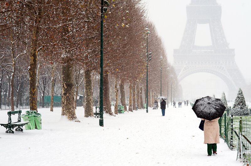 Rue de Seine in Saint Germain after a December afternoon shower